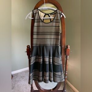 Crystal Doll Black Mesh Detail Dress